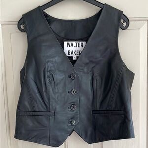 Walter Baker Black Buttoned Vest
